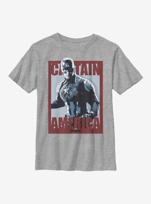 Marvel Captain America Cap Poster Youth T-Shirt