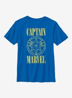Marvel Captain Yellow Logo Youth T-Shirt