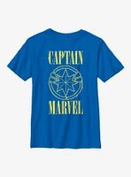 Marvel Captain Yellow Logo Youth T-Shirt