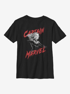 Marvel Captain High Contrast Youth T-Shirt