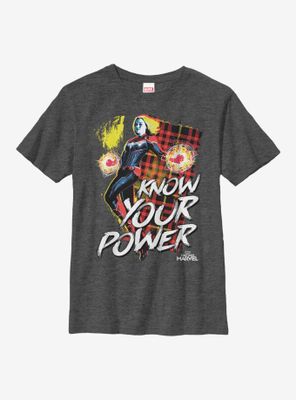 Marvel Captain Know Your Power Youth T-Shirt