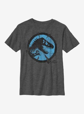 Jurassic World Cracked Logo Youth T-Shirt