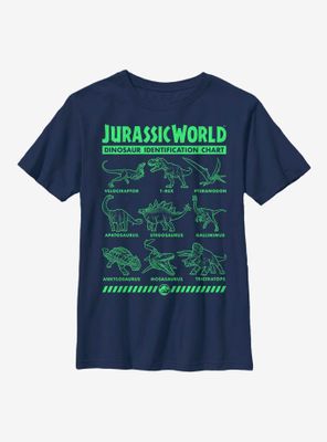 Jurassic World Dino Identification Youth T-Shirt