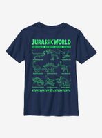 Jurassic World Dino Identification Youth T-Shirt