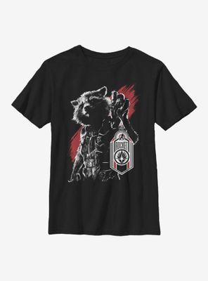 Marvel Guardians Of The Galaxy Rocket Tag Youth T-Shirt