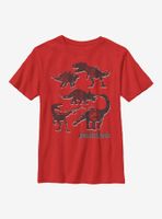 Jurassic World Dino Stencil Youth T-Shirt