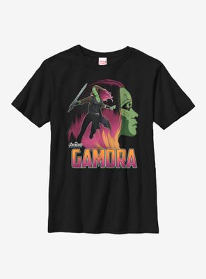 Marvel Guardians Of The Galaxy Gamora Silhouette Youth T-Shirt