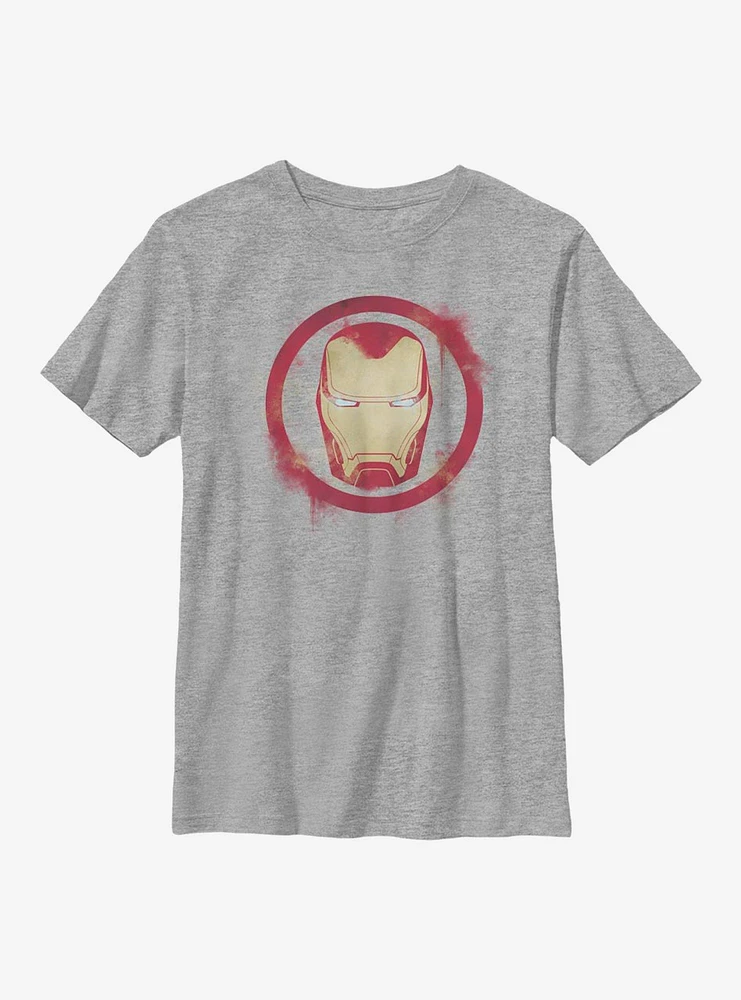 Marvel Iron Man Spray Logo Youth T-Shirt