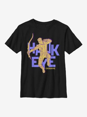 Marvel Hawkeye Text Pop Youth T-Shirt