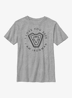 Marvel Iron Man Heart Youth T-Shirt