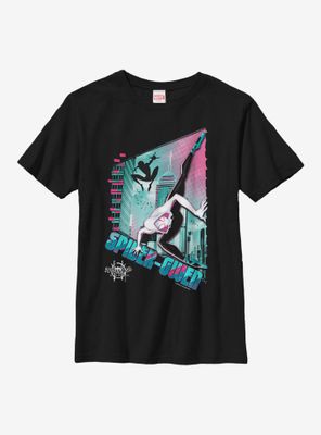 Marvel Spider-Man: Into The Spiderverse Gwen Panel Youth T-Shirt