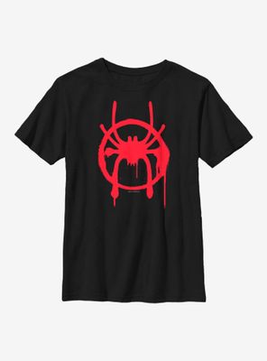 Marvel Spider-Man: Into The Spiderverse Miles Symbol Youth T-Shirt
