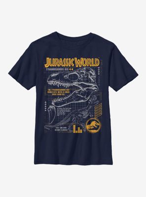 Jurassic World Rex Breakdown Youth T-Shirt
