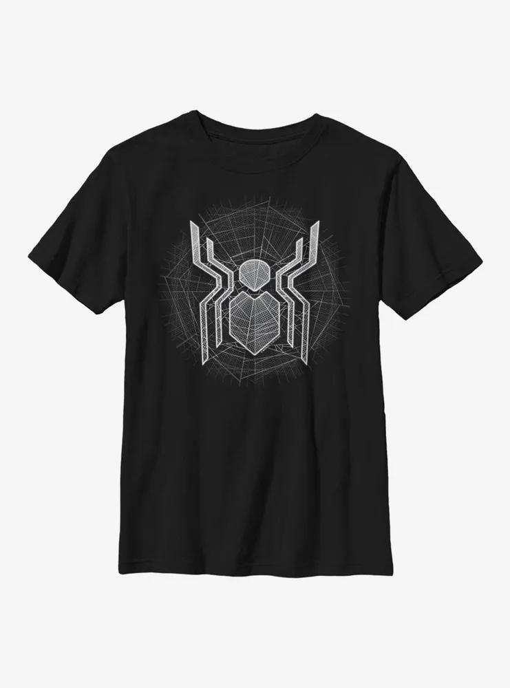 Marvel Spider-Man Web Logo Youth T-Shirt