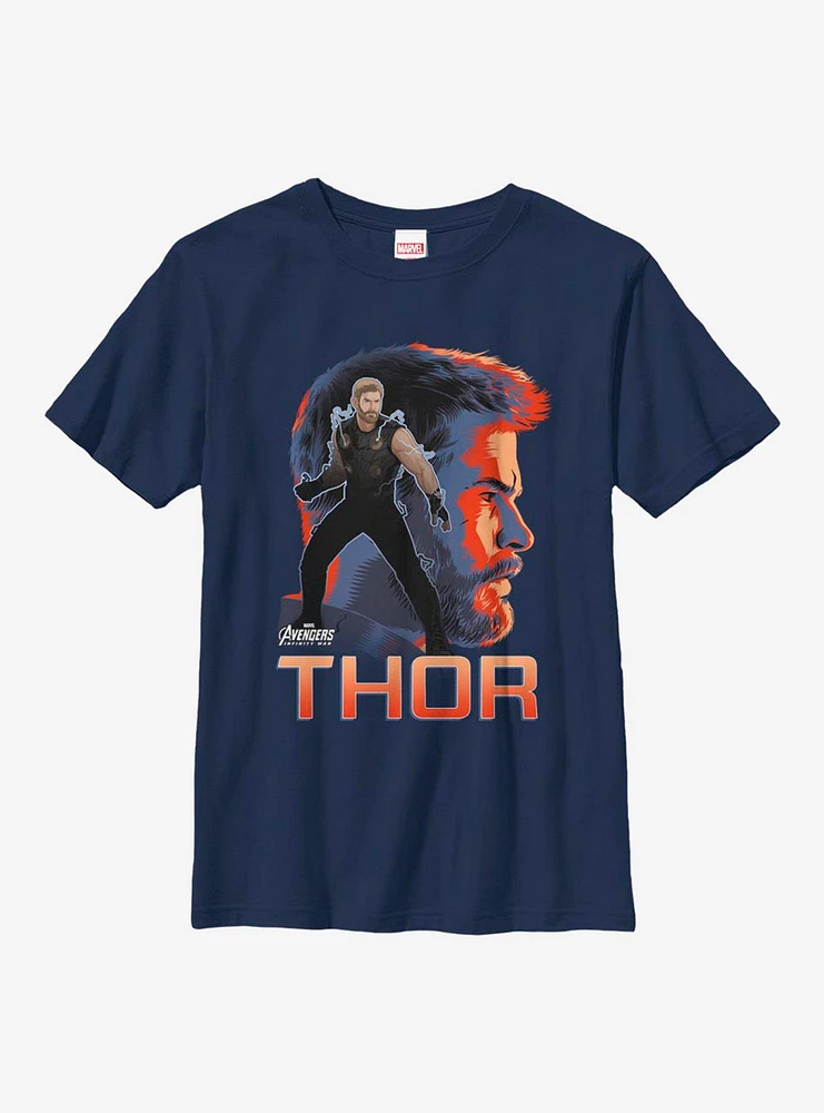 Marvel Thor Asgardian Silhouette Youth T-Shirt