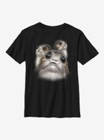 Star Wars Episode VIII The Last Jedi Big Face Porgs Youth T-Shirt