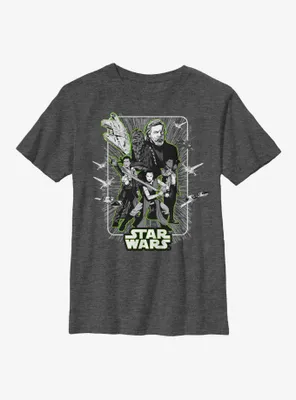 Star Wars Episode VIII The Last Jedi Heroes Return Youth T-Shirt