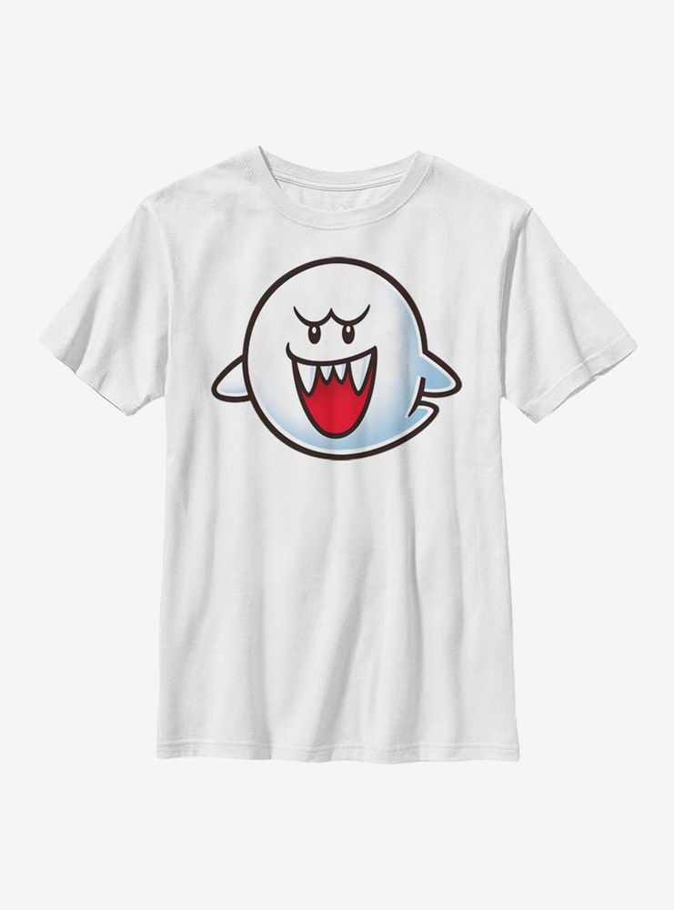 Nintendo Super Mario Boo Face Youth T-Shirt