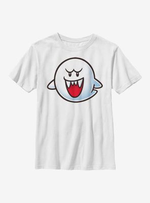 Nintendo Super Mario Boo Face Youth T-Shirt