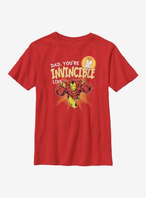 Marvel Iron Man Invincible Like Dad Youth T-Shirt