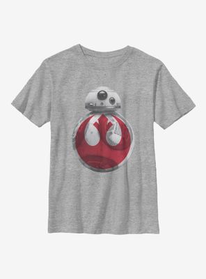 Star Wars Episode VIII The Last Jedi Rebel On BB8 Youth T-Shirt