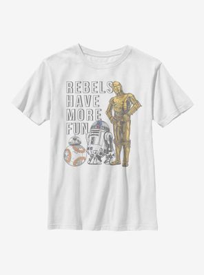 Star Wars Episode VIII The Last Jedi Rebels Youth T-Shirt