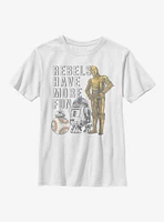 Star Wars Episode VIII The Last Jedi Rebels Youth T-Shirt