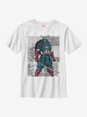 Marvel Captain America USA Samurai Youth T-Shirt
