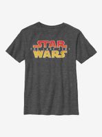 Star Wars Episode VIII The Last Jedi Textured Logo Youth T-Shirt