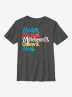 Where's Waldo Char Stack Youth T-Shirt