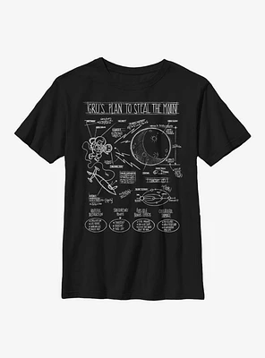 Despicable Me Minions Grus Plans Youth T-Shirt
