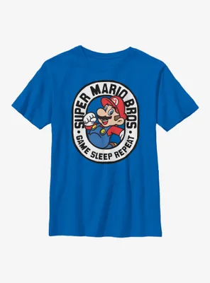 Nintendo Super Mario Game Crest Youth T-Shirt
