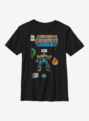 Marvel Avengers Thanos Comic Cover Youth T-Shirt