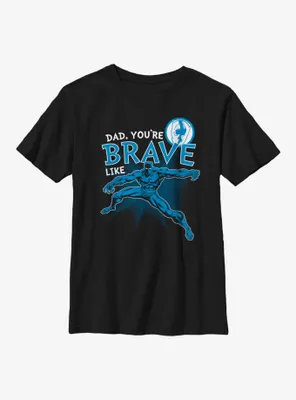 Marvel Black Panther Brave Like Dad Youth T-Shirt