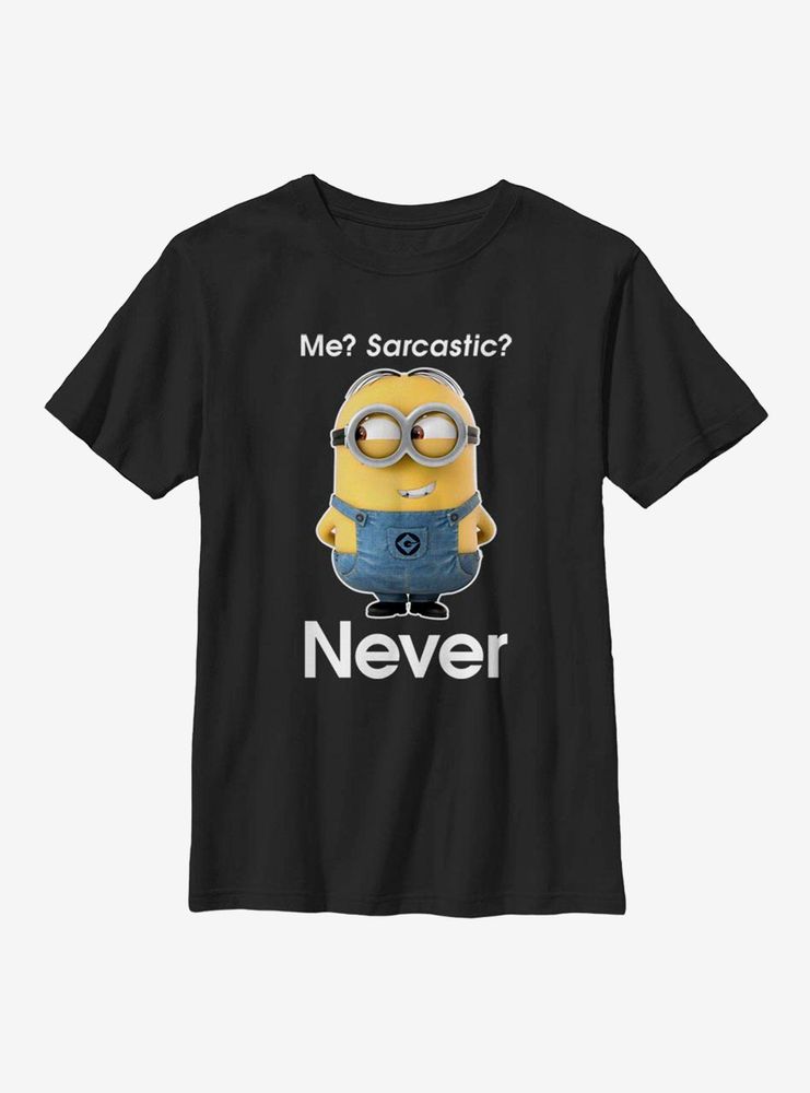 Despicable Me Minions Never Sarcastic Youth T-Shirt