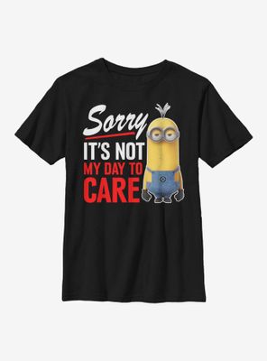Despicable Me Minions Not My Day Youth T-Shirt