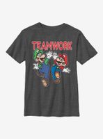 Nintendo Super Mario Team Work Youth T-Shirt