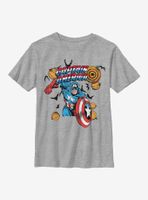 Marvel Captain America Pumpkins Youth T-Shirt