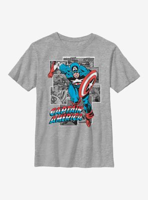 Marvel Captain America Comic Cap Youth T-Shirt
