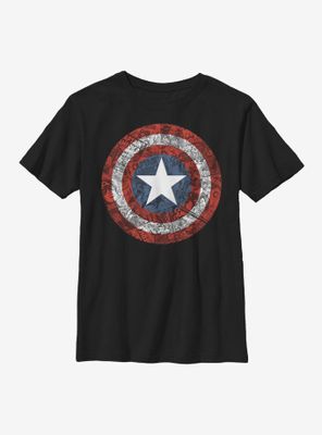 Marvel Captain America Comic Book Shield Youth T-Shirt