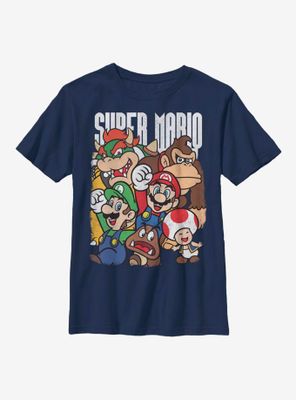 Nintendo Super Mario Group Youth T-Shirt