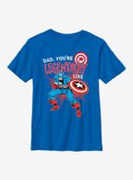 Marvel Captain America Legendary Like Dad Youth T-Shirt