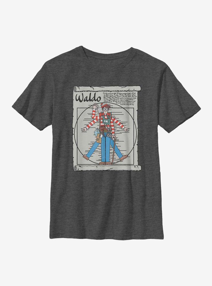 Where's Waldo Vitruvian Youth T-Shirt