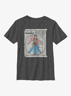 Where's Waldo Vitruvian Youth T-Shirt
