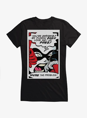 DC Comics Batman Harley Quinn Crying Girls T-Shirt