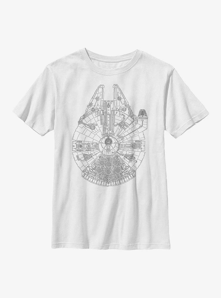Star Wars Blue Falcon Youth T-Shirt