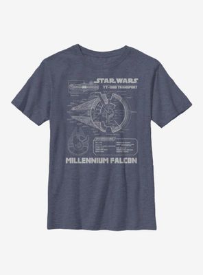 Star Wars Falcon Design Youth T-Shirt