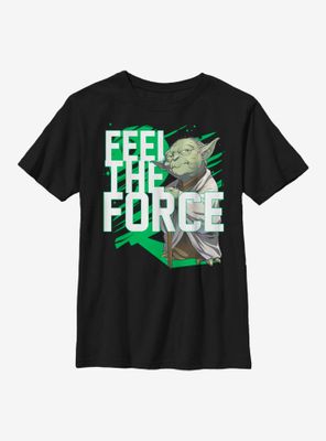 Star Wars Force Stack Yoda Youth T-Shirt