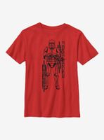 Star Wars Episode IX The Rise Of Skywalker Project Red Youth T-Shirt