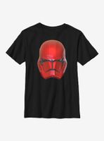 Star Wars Episode IX The Rise Of Skywalker Red Helm Youth T-Shirt